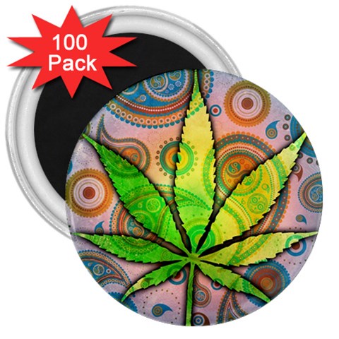 Ganja 3  Magnet (100 pack) from ArtsNow.com Front