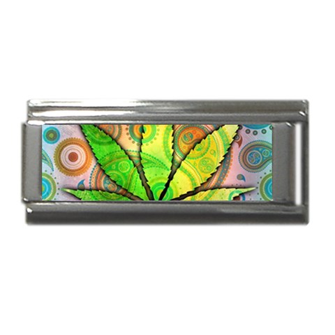 Ganja Superlink Italian Charm (9mm) from ArtsNow.com Front