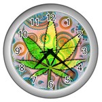 Ganja Wall Clock (Silver)