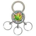 Ganja 3-Ring Key Chain