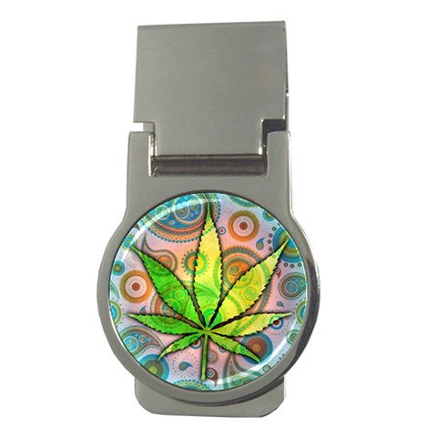 Ganja Money Clip (Round) from ArtsNow.com Front