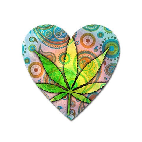 Ganja Magnet (Heart) from ArtsNow.com Front