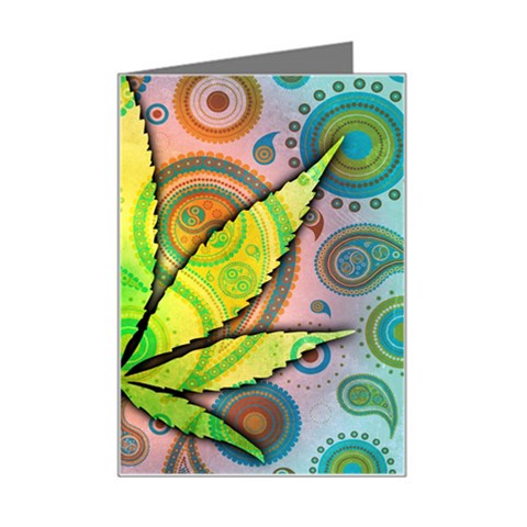 Ganja Mini Greeting Card from ArtsNow.com Left