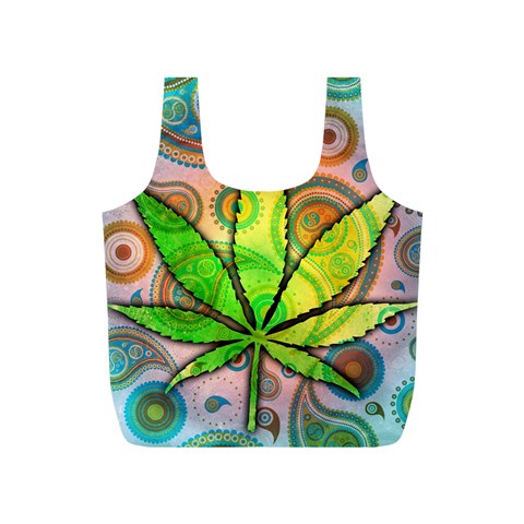 Ganja Full Print Recycle Bag (S) from ArtsNow.com Back