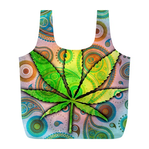 Ganja Full Print Recycle Bag (L) from ArtsNow.com Front