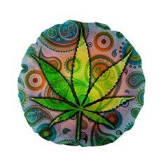 Ganja 15  Premium Flano Round Cushion  from ArtsNow.com Front
