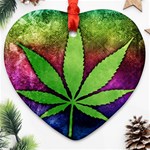 Pot Leaf Ornament (Heart)