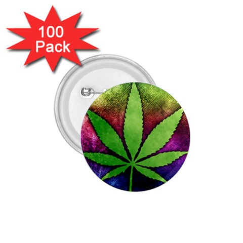 Pot Leaf 1.75  Button (100 pack)  from ArtsNow.com Front