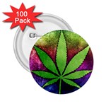 Pot Leaf 2.25  Button (100 pack)