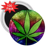 Pot Leaf 3  Magnet (100 pack)