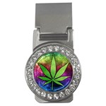 Pot Leaf Money Clip (CZ)