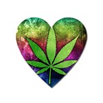 Pot Leaf Magnet (Heart)