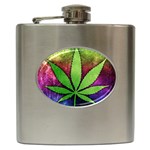 Pot Leaf Hip Flask (6 oz)