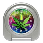 Pot Leaf Travel Alarm Clock