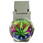 Pot Leaf Money Clip Watch