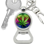 Pot Leaf Bottle Opener Key Chain