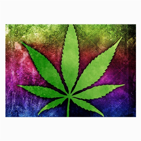 Pot Leaf Glasses Cloth (Large) from ArtsNow.com Front