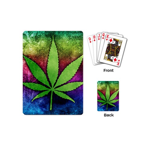 Pot Leaf Playing Cards (Mini) from ArtsNow.com Back
