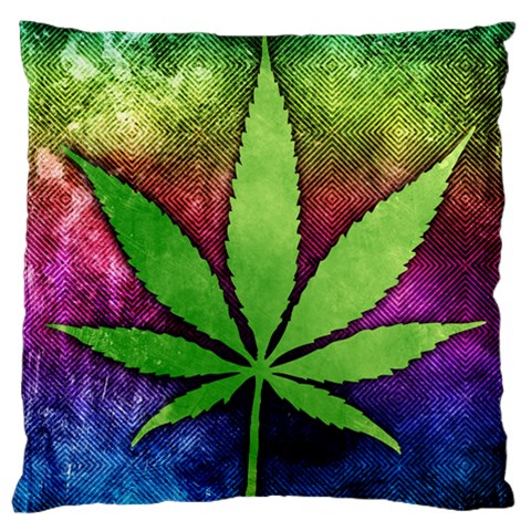 Pot Leaf Large Cushion Case (Two Sides) from ArtsNow.com Front