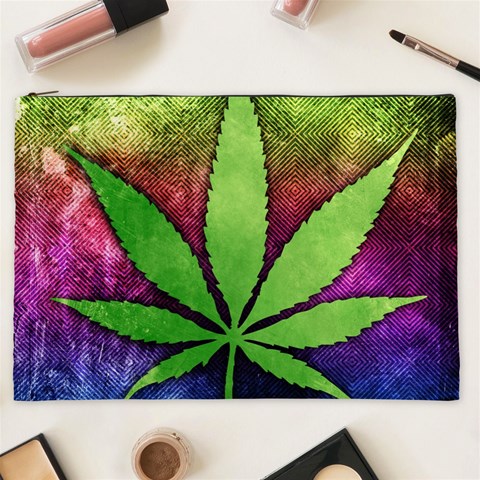 Pot Leaf Cosmetic Bag (XXL) from ArtsNow.com Front