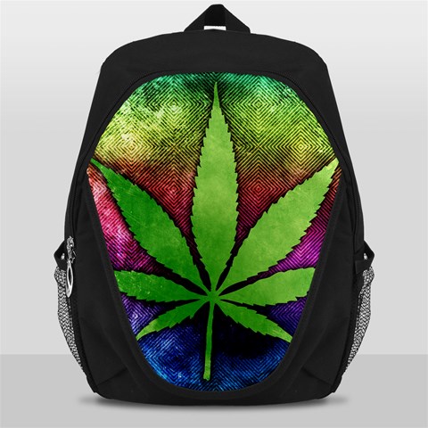 Pot Leaf Backpack Bag from ArtsNow.com Front