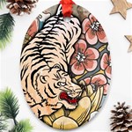 White Tiger Ornament (Oval)