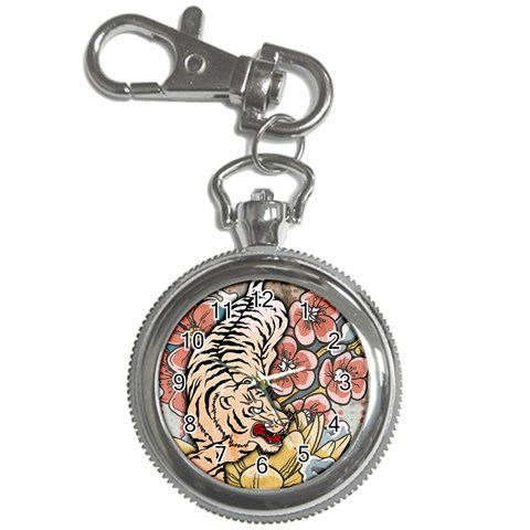 White Tiger Key Chain Watch from ArtsNow.com Front