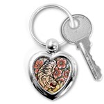 White Tiger Key Chain (Heart)