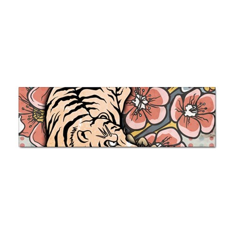 White Tiger Sticker (Bumper) from ArtsNow.com Front