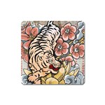 White Tiger Magnet (Square)
