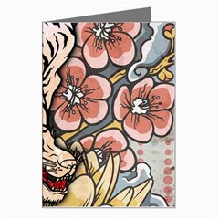 White Tiger Greeting Card from ArtsNow.com Left