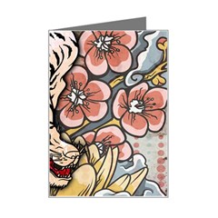White Tiger Mini Greeting Card from ArtsNow.com Left