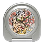 White Tiger Travel Alarm Clock