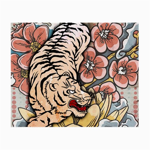 White Tiger Glasses Cloth (Small) from ArtsNow.com Front