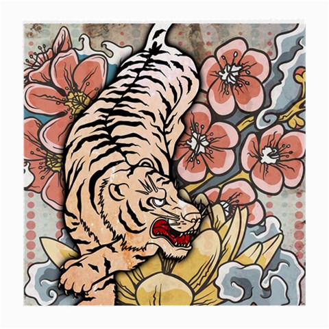 White Tiger Glasses Cloth (Medium) from ArtsNow.com Front