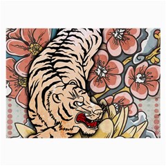 White Tiger Glasses Cloth (Large, Two Sides) from ArtsNow.com Front