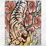 White Tiger Canvas 11  x 14 