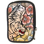 White Tiger Compact Camera Leather Case