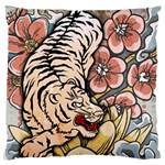 White Tiger Large Cushion Case (Two Sides)