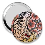 White Tiger 3  Handbag Mirror