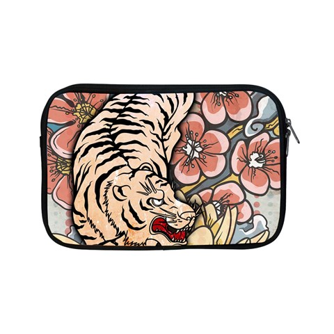 White Tiger Apple iPad Mini Zipper Case from ArtsNow.com Front