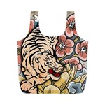White Tiger Full Print Recycle Bag (M)