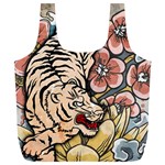 White Tiger Full Print Recycle Bag (XL)