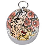 White Tiger Silver Compass