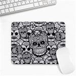 Sugar Skulls   Black And White Small Mousepad