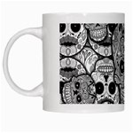 Sugar Skulls   Black And White White Mug