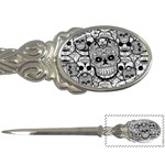 Sugar Skulls   Black And White Letter Opener