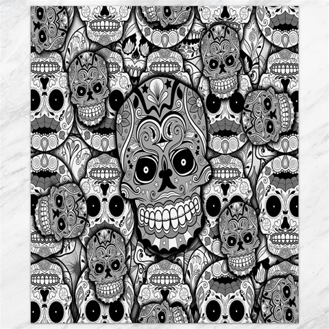 Sugar Skulls   Black And White Canvas 20  x 24  from ArtsNow.com 19.57 x23.15  Canvas - 1
