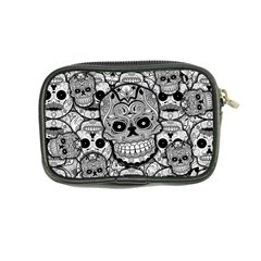 Sugar Skulls   Black And White Coin Purse from ArtsNow.com Back
