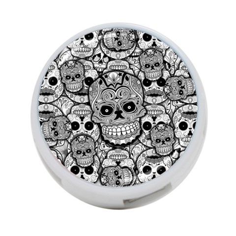 Sugar Skulls   Black And White 4 Front